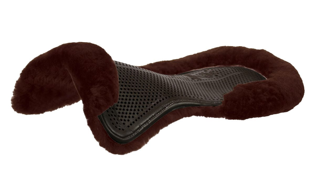 Sheepskin Gel pad in Brown