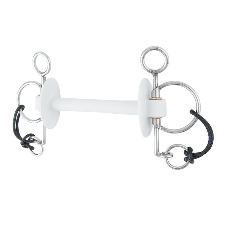 Pelham with rubber mouth piece