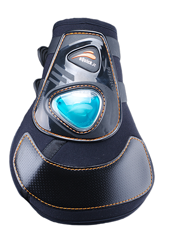 Hind boots with pastern protection