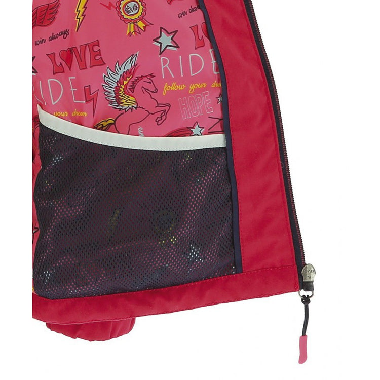Pink jacket with inner pockets