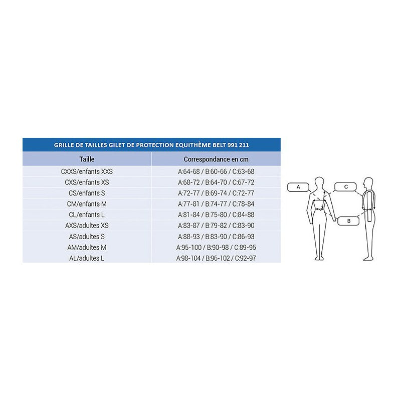 Black body protector sizes