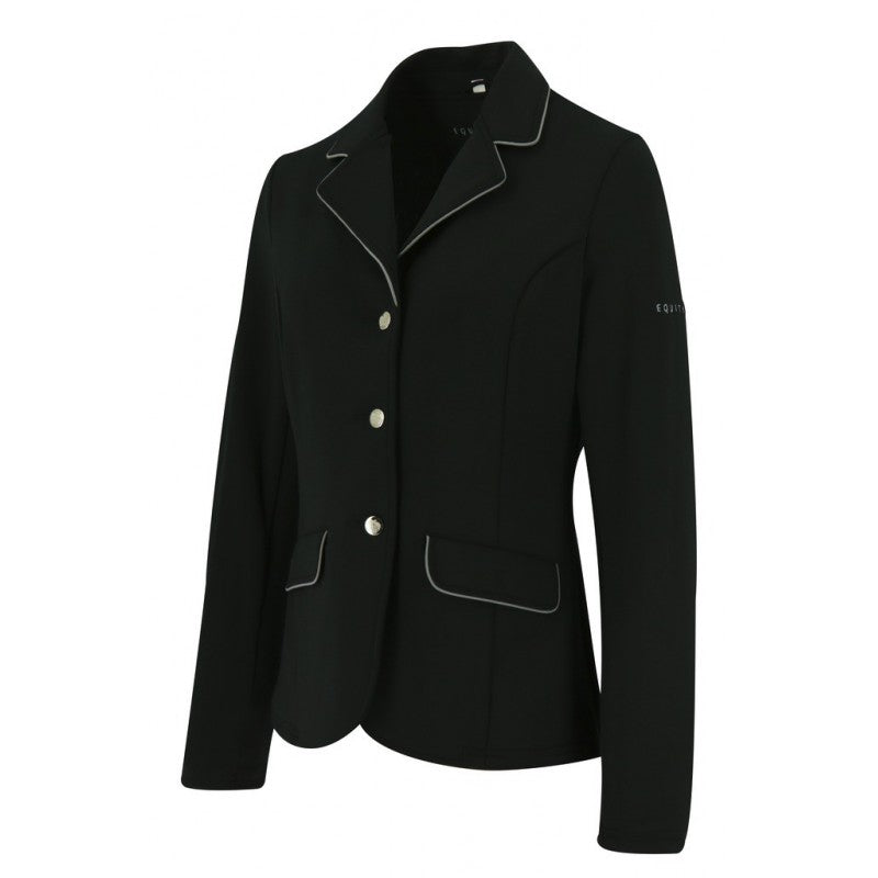 Black competition jacket with buttons