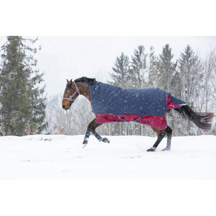 waterproof breathable winter rug with high neck