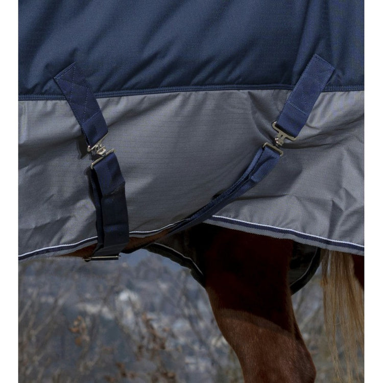 turnout rug with low-cross surcingles