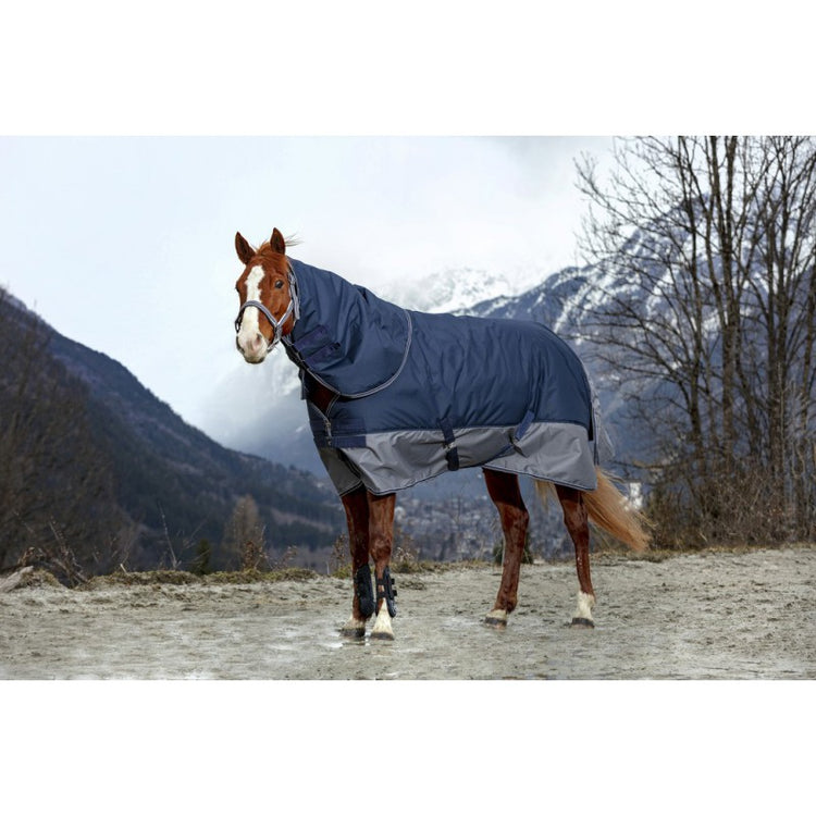 navy neck rug