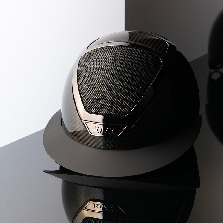 Horse riding helmet in carbon