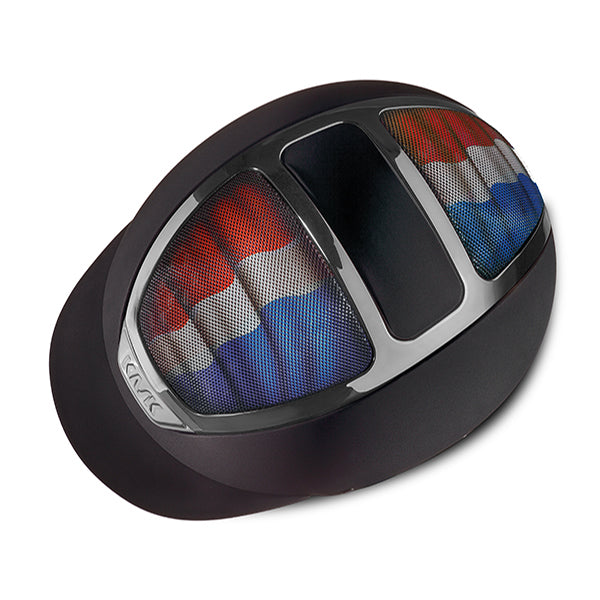 Personalised flag horse riding helmet