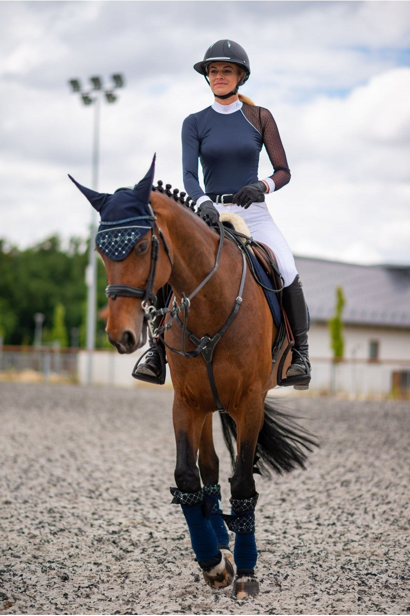 Blue navy show shirt by cavalliera