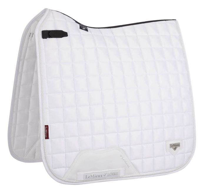 White LeMieux Loire Classic Satin CC Dressage Square