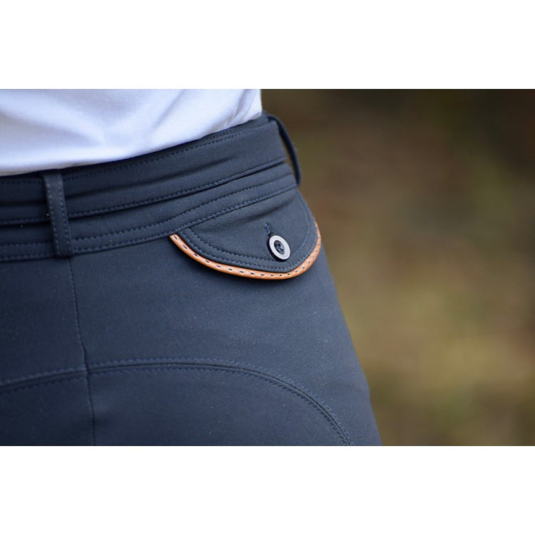 Reithose mit Lederdetails