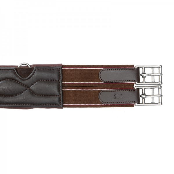 Jumping girth with elastic both ends