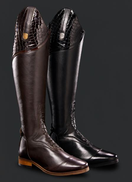 Mountain horse Sovereign boots with croco top