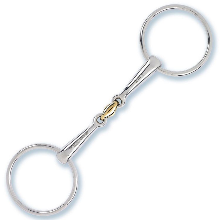 Stübben 2in1 horse bit with freely moving loose rings.