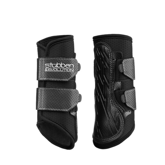 Breathable Stübben horse brushing boots designed to protect against brushing and knocks.