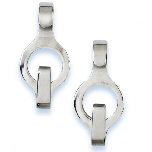 Stübben Chin Chain Hooks for attaching a curb chain to compatible horse bits.