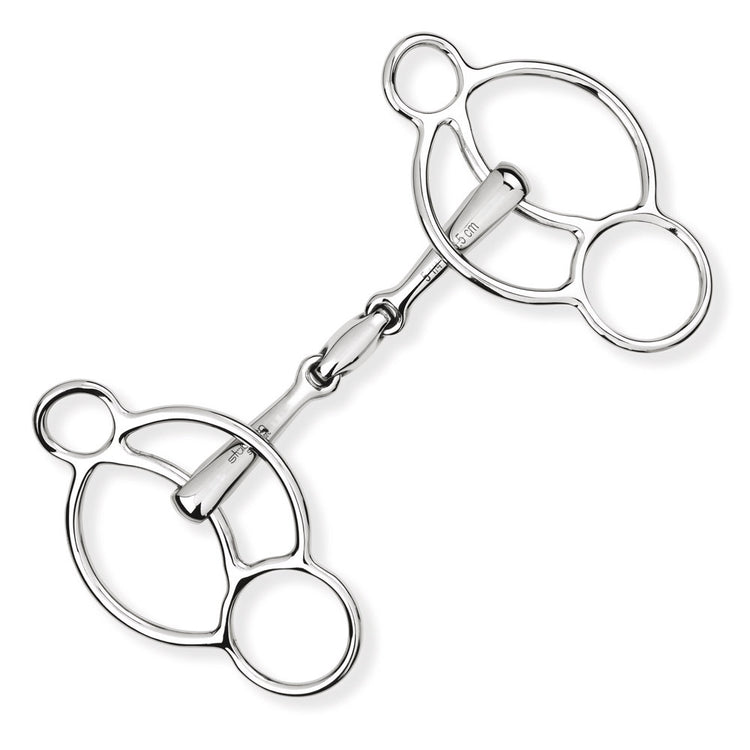 Stübben 3 Ring Gag Bit featuring the Easy Control mouthpiece.