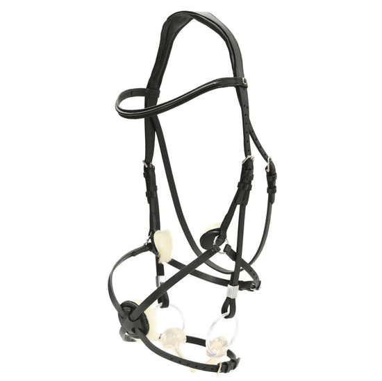 Stübben Pro-Jump jumping bridle with Mexican Figure 8 noseband and Slide&Lock closure.