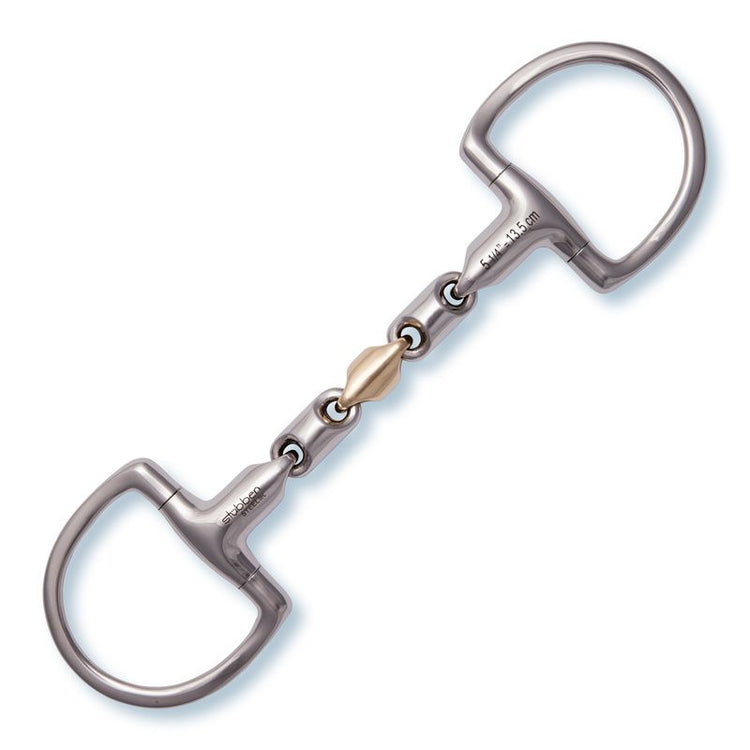 Stübben Waterford D-Ring Bit MAX RELAX with its distinctive flexible multi-link mouthpiece.