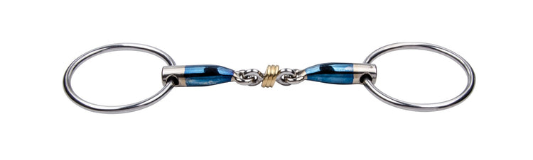 Trust Brass Ring Loose Ring Snaffle with 16 mm Sweet Iron mouthpiece designed to encourage chewing and bit play.