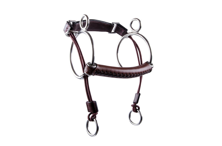 Trust Curbgag Leather Bit with hand-stitched leather mouthpiece and reinforced nylon core.