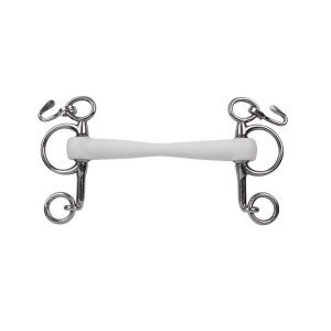 Trust Inno Sense Baby Pelham Flexi Soft Bit with flexible synthetic mouthpiece and metal core.