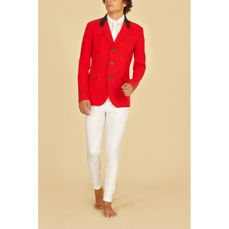 Red show jumping jacket for men