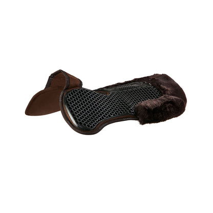 Widerristfreies Hexagonal Weichgel-Pad mit Memory Foam & hinterer Schaffellkante
