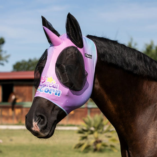 unicorn horse fly mask