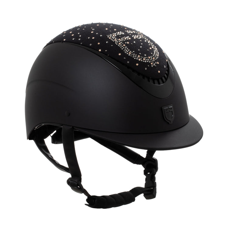 Equetro rhinestone logo helmet