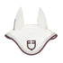 Stylish equestrian ear net for competition white