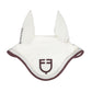 Stylish equestrian ear net for competition white