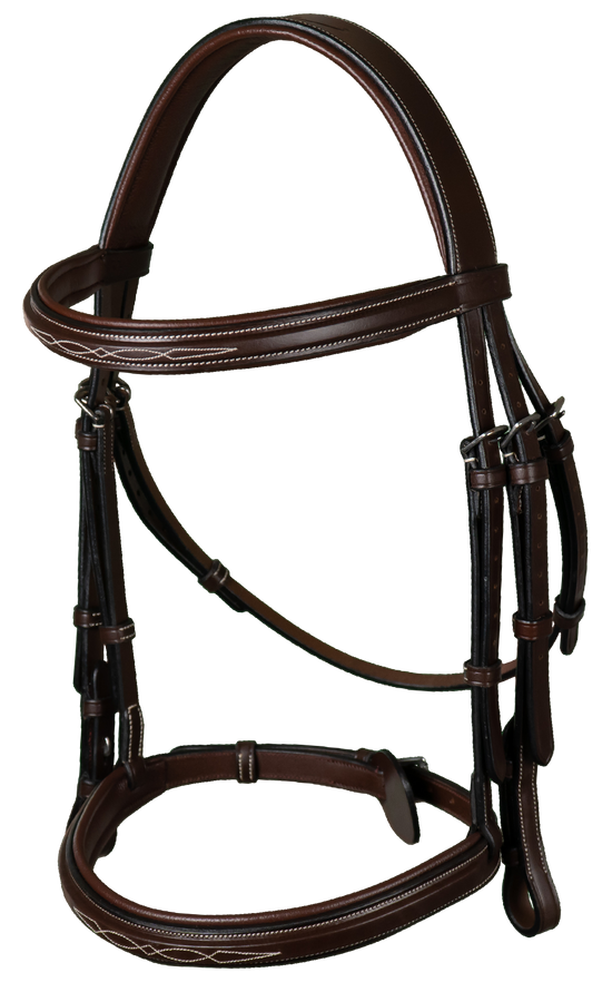 Cavesson Bridle with Fancy Stitch
