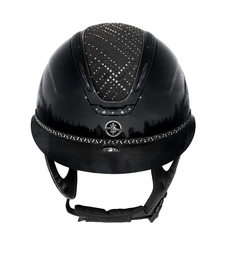 Fair Play riding helmet with memory foam lining shiny