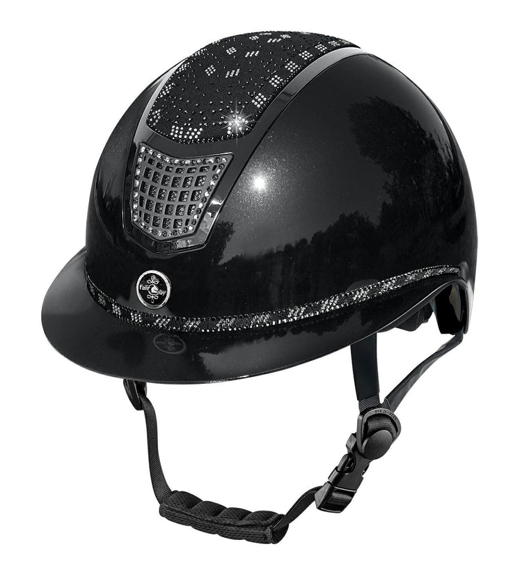 Fair Play Quantinum 2.0 Black W-V Matt Silver riding helmet