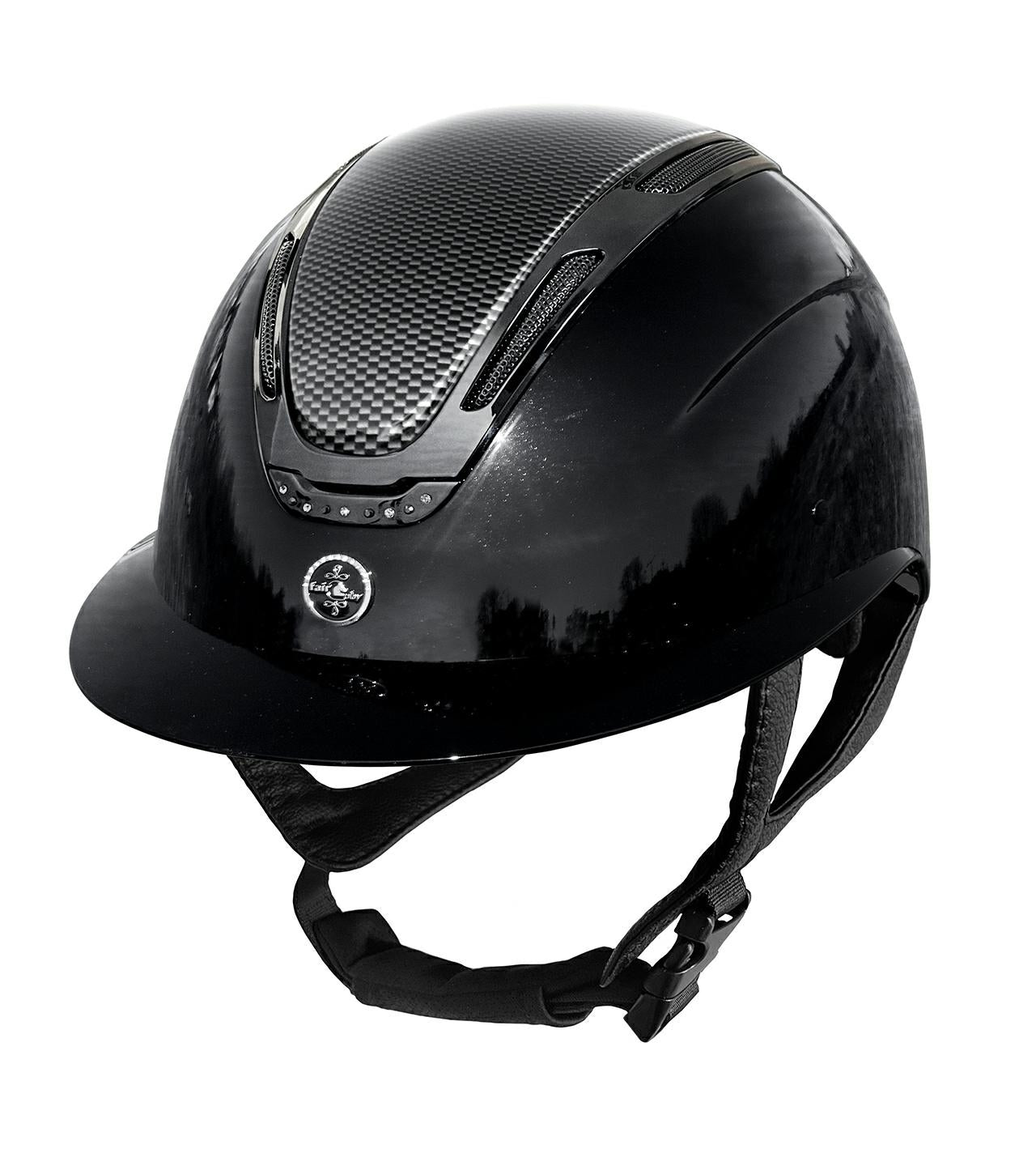 Shock absorbing horse riding helmet