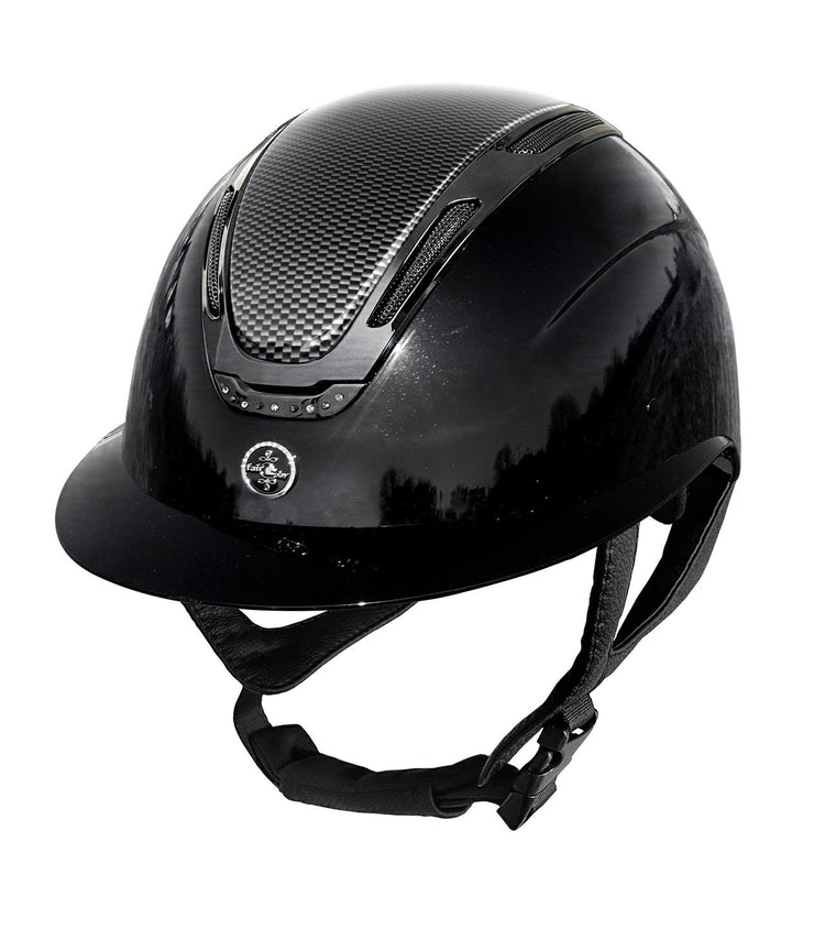 Shock absorbing horse riding helmet