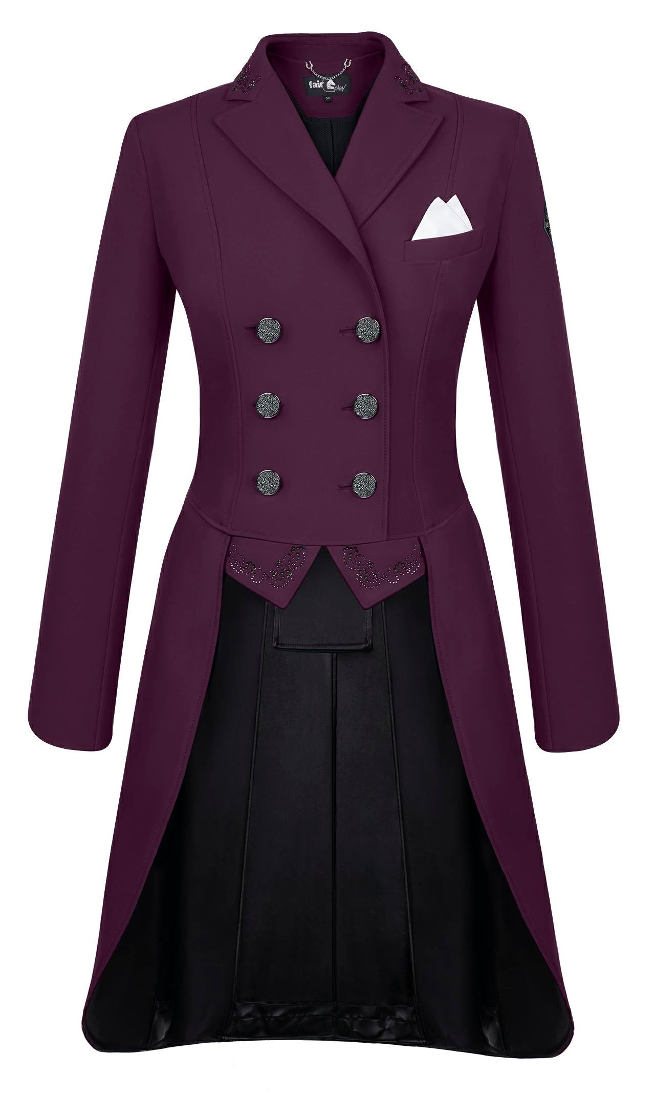 Glamorous crystal dressage tailcoat