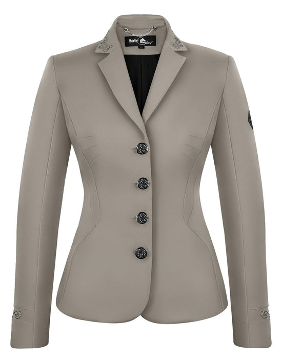 VANITY - Veste de costume gris motif rayures lurex One Step VANITY - Veste de costume gris motif rayures lurex One Step