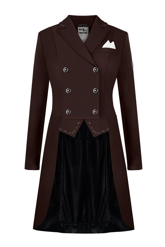 Brown dressage tail coat