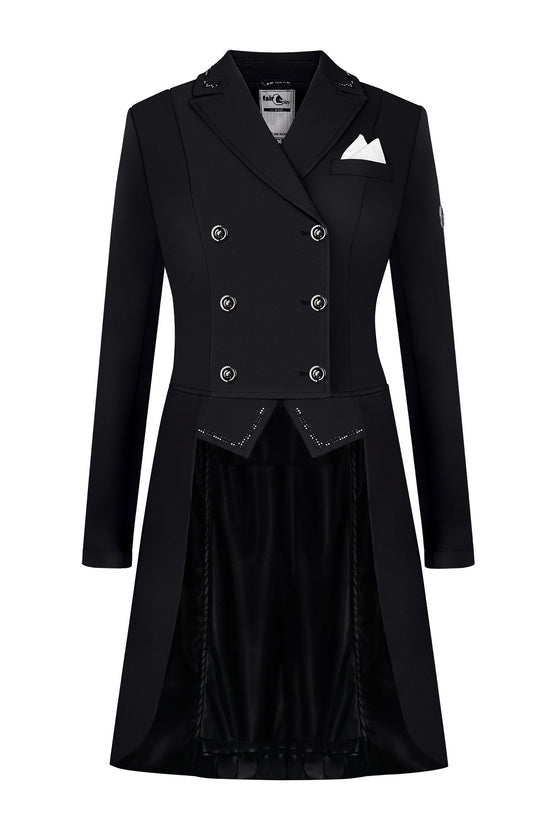 Black dressage tail coat