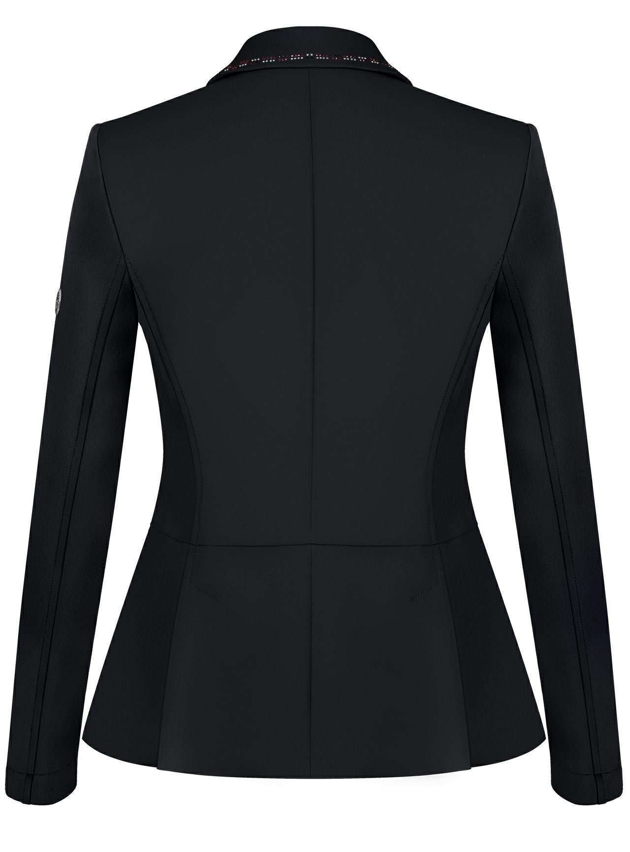 Black show jacket with crystal detailing