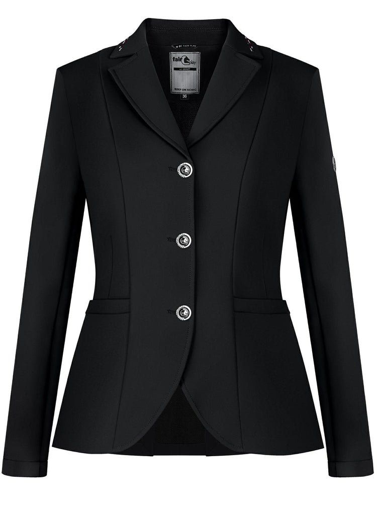 Black ladies competition jacket for dressage