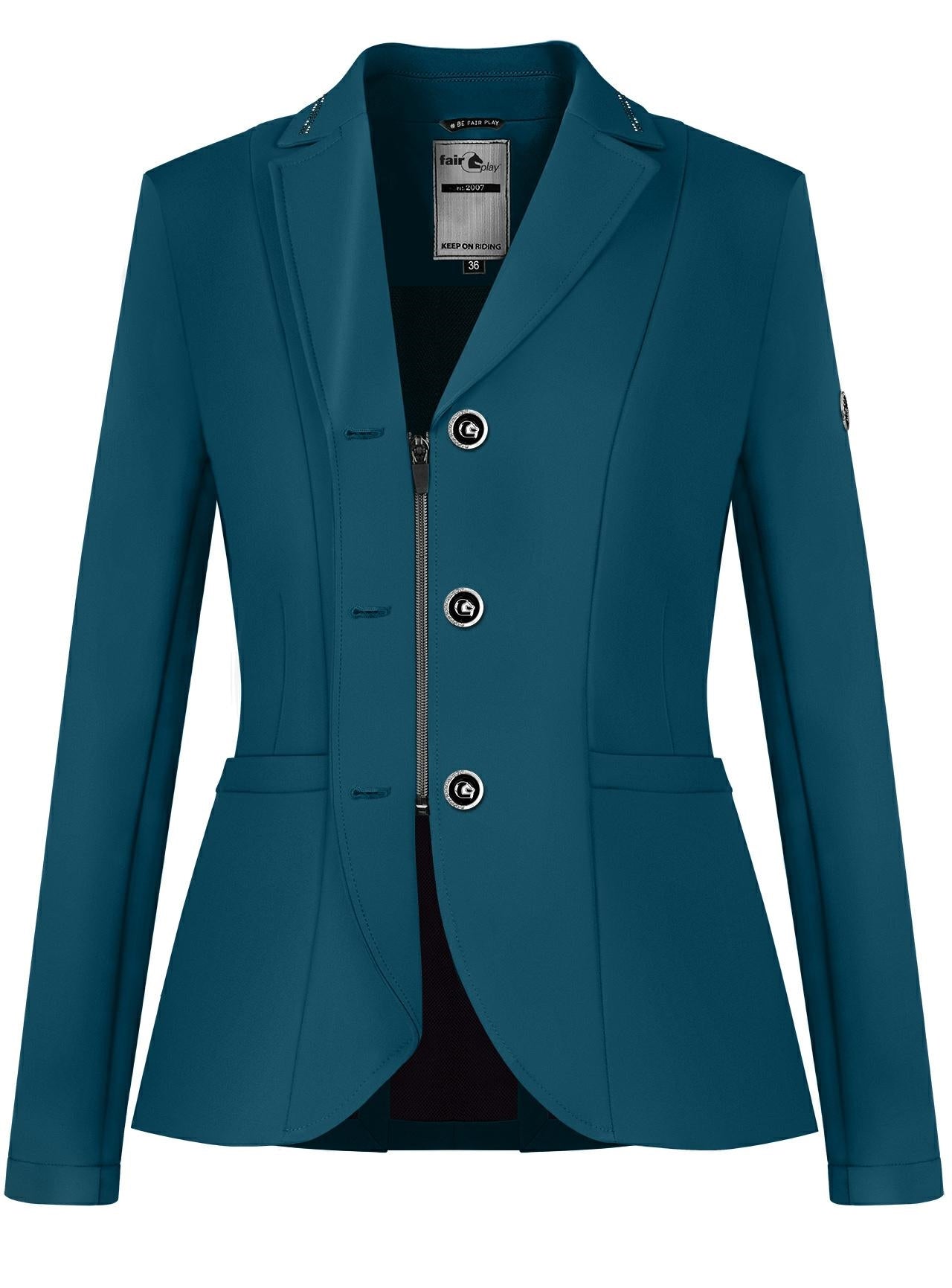 Green blue show jacket for lady