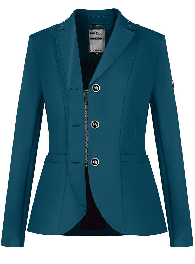 Green blue show jacket for lady