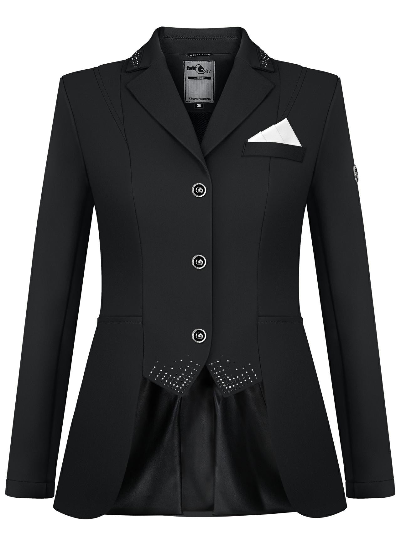 Modern stretch dressage competition jacket