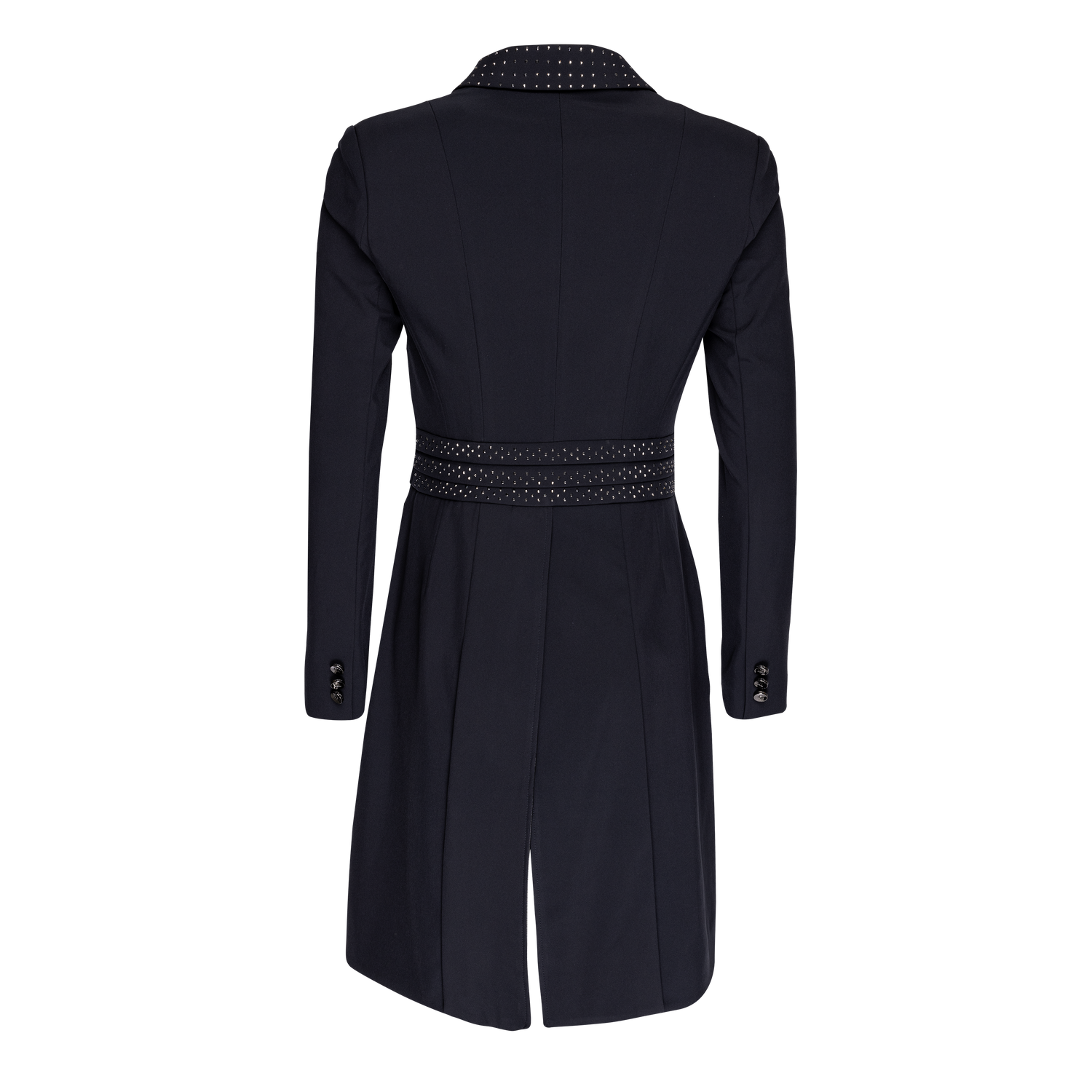 Kingsland softshell dressage coat silver buttons navy