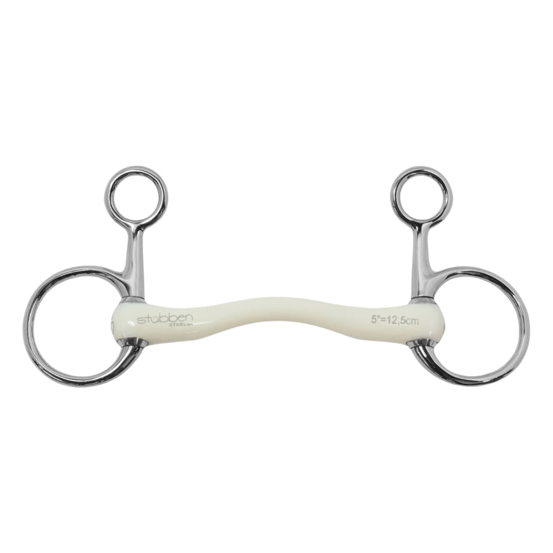 Stübben Fine Line Flex PU Baucher snaffle with steel core