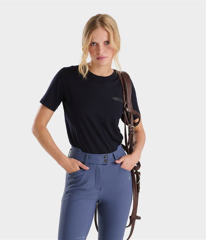 Women’s merino wool equestrian top for riding