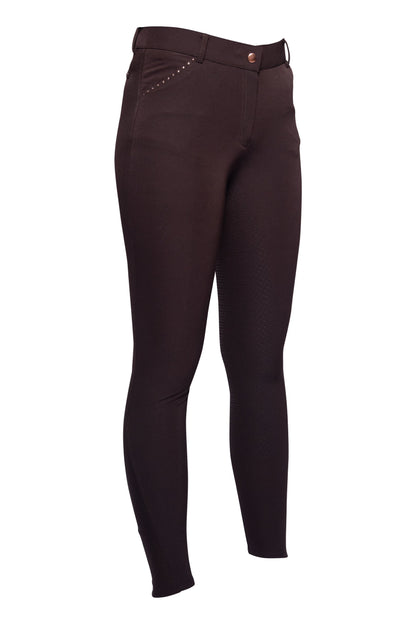 Women´s Breeches Rosegold Glamour Style with Full Silicone Seat
