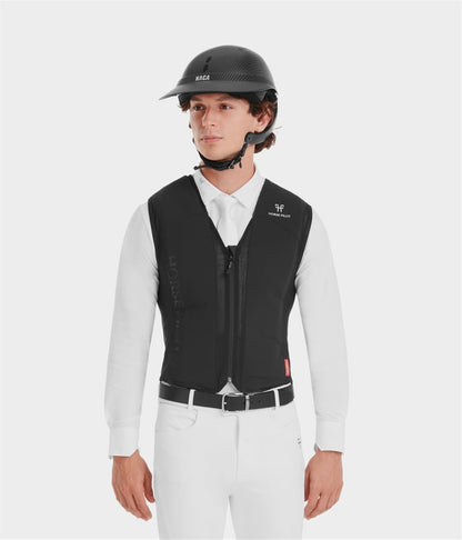 Electronic airbag vest for horse riders